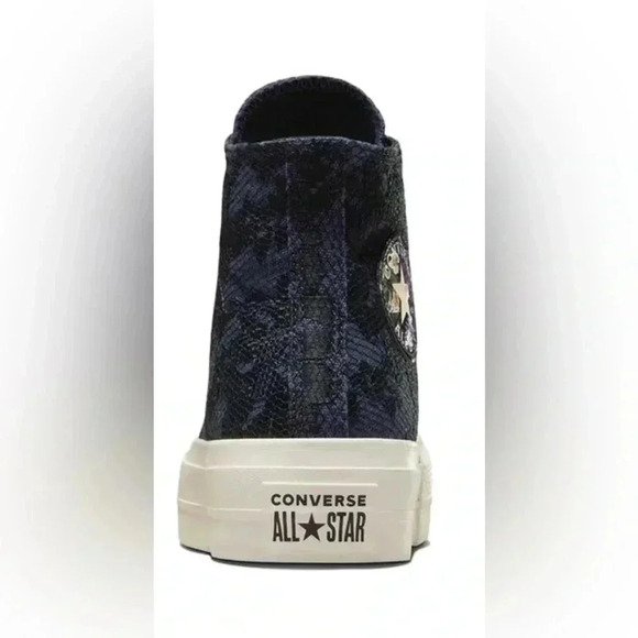 NWT Converse LACE All-Star Lift  Platform Navy - Picture 3 of 4